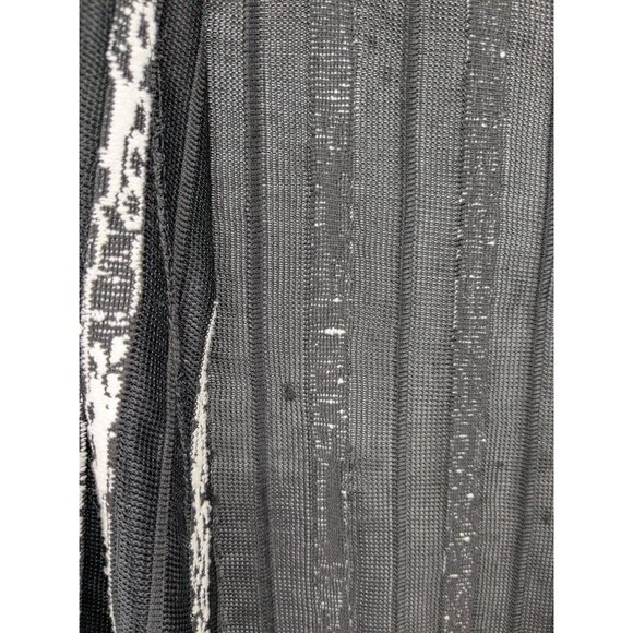 Vintage Sheer Striped Open Front Cardigan Size M Y2K Minimalist Lightweight Boho - Picture 3 of 10